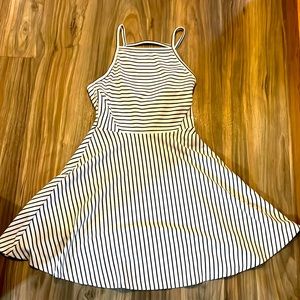 2/$10 Striped spaghetti strap swing dress